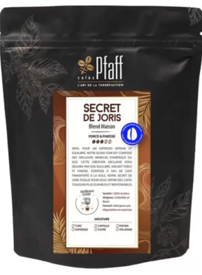 Café en grains Secret de Joris sachet 250gr - Cafés Pfaff