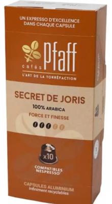 Secret de Joris - boîte de 10 capsules compatibles Nespresso Maison Pfaff