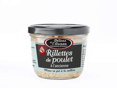 Rillettes de poulet 180gr Délices de l'Arceau