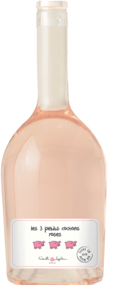 « Les 3 petits cochons roses » Vin de France,  Famille Laplace.