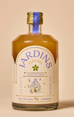 Apéritif sans alcool Jardins Fleuris - Fleurs de sureau & Bergamote - 70 cl