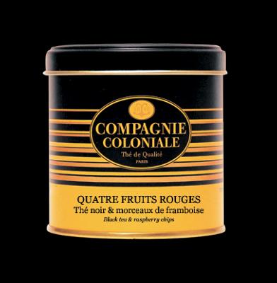 Thé noir aux quatre fruits rouges Compagnie Coloniale Boîte métal luxe 90gr