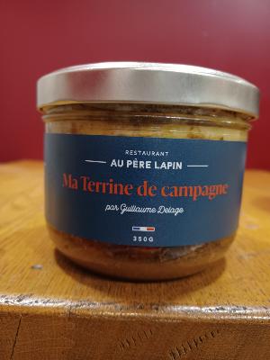 Ma Terrine de campagne par Guillaume Delage Bocaux de Chef ( bocal 350gr à partager)