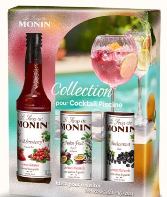 Coffret de 3 sirops pour cocktails Sirops Monin ( 3 x 25cl)
