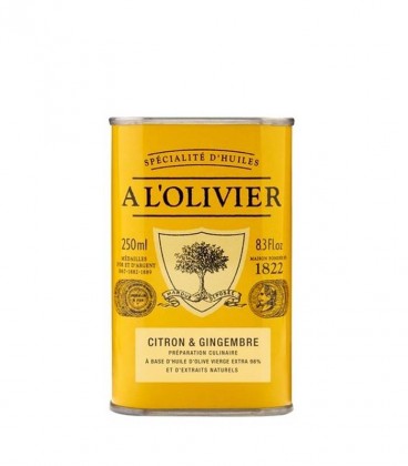 Huile d'olive citron gingembre 25cl Maison A l'Olivier