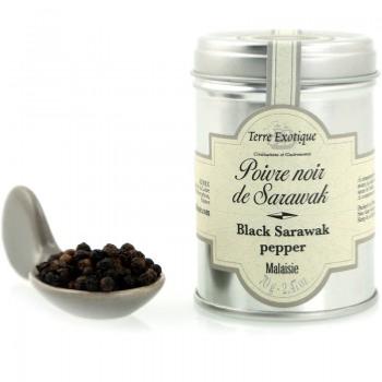 Poivre noir de Sarawak, 70gr, Terre Exotique