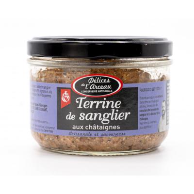 Terrine de Sanglier aux chataignes Délices de l'Arceau bocal 180gr