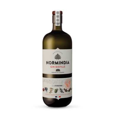 Gin français " Normindia" Domaine du Coquerel  70cl   41.4°
