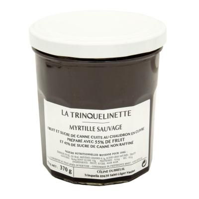 La Trinquelinette confiture myrtille sauvage bocal 370gr