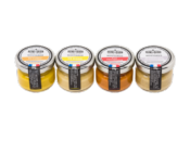 07.90€ Réglette de 4 mini moutardes 42gr Reine de Dijon