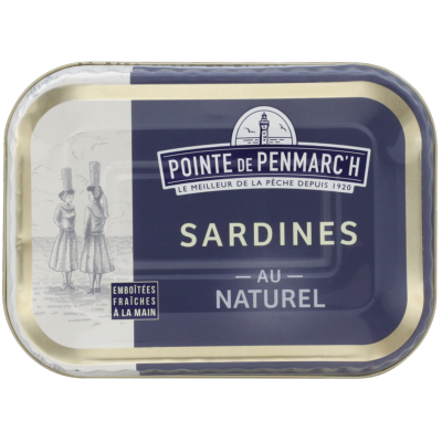 Sardines au naturel boîte 135gr Pointe de Penmarc'h